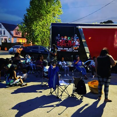 Movie night in the park