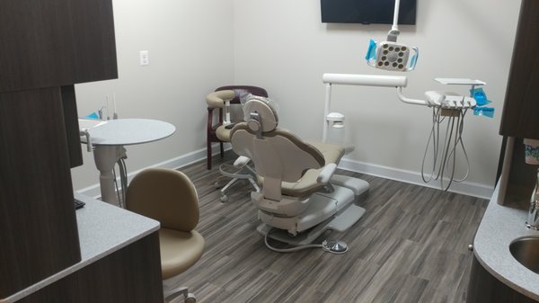 Spacious and clean treatment rooms