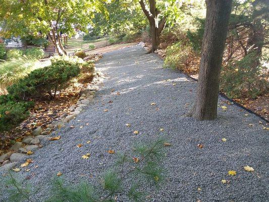 Gravel bed install