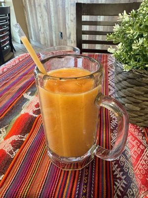 Delicious Mango Orange Strawberry Smoothie