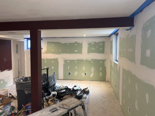 Finishing basement