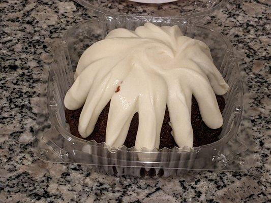 Chocolatey Chocolate Chip Bundt Cake. I think the frosting was a bit much, but I'm not complaining!