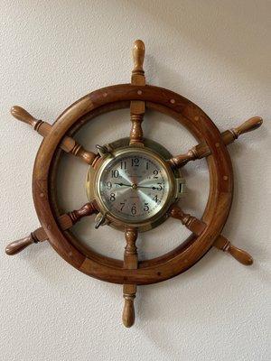 Ships Wheel Clock