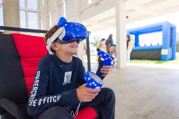 Our Virtual Reality Rentals Are Great At Small & Large Events. We Setup Cool VR Chairs So Participants Can Experience Games, Underwater, ETC