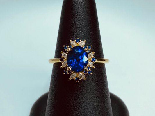 Sapphire and Diamond ring