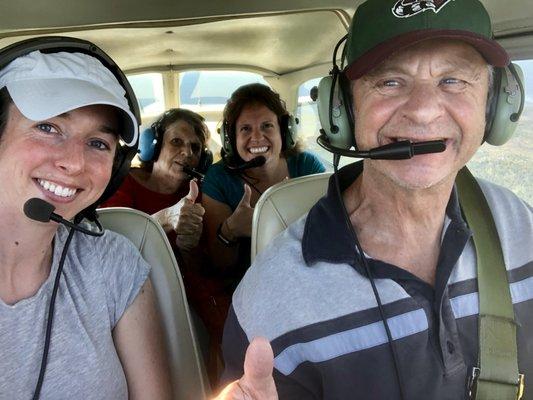 Bring your friends and family with you on a scenic flight or a flight lesson.