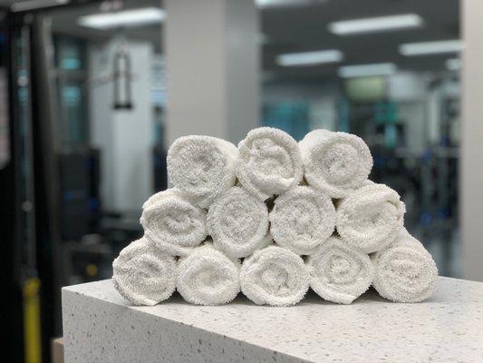 Gym Towels and Bath Towels Available..