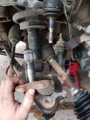 Cv axle and hub replacement on 2008 Chevy 1500 Silverado 4WD