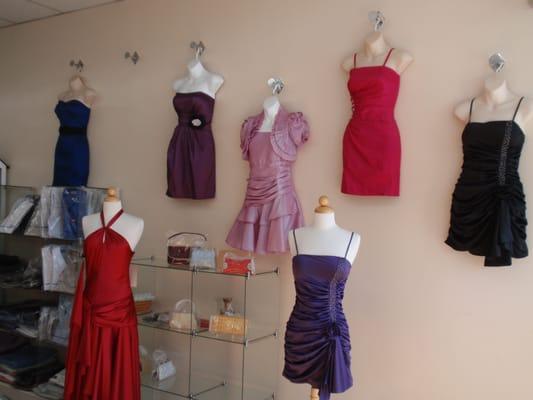 A wide variety of ladies dresses.