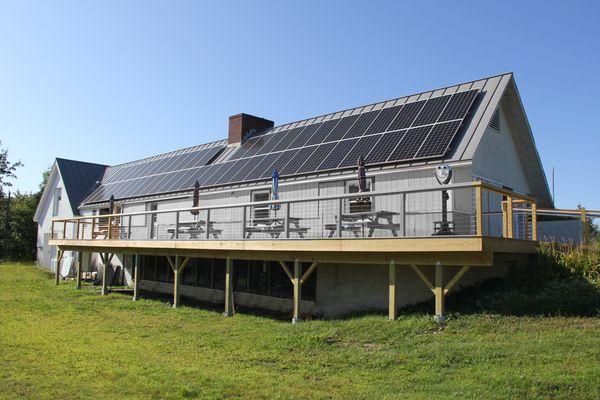 Distillery solar array.  Proud to be a solar-powered distillery