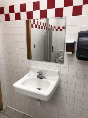 Very clean ladies restroom