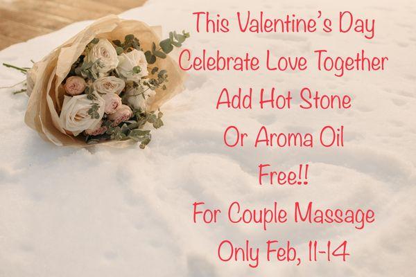 Celebrate Valentine's weekend with us!!