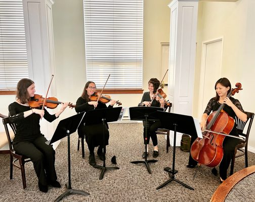 Our string quartet team - Corporate Event!!