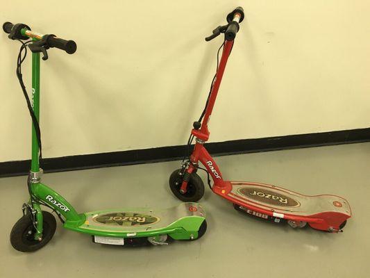 Check out these battery powered scooters we just got!