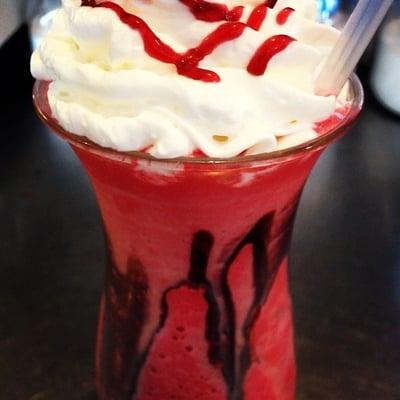 Red velvet creme drink.... Super delicious