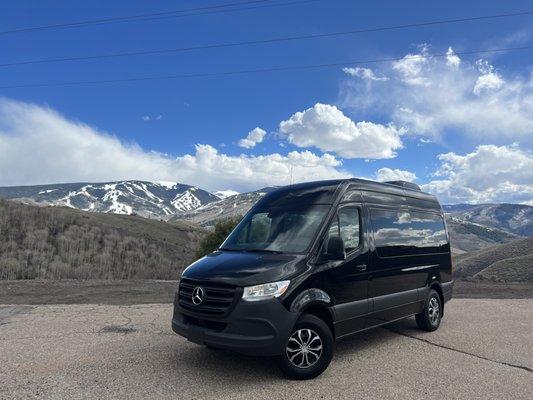 Telluride Luxury Private Transportation 12 Passenger Mercedes Sprinter Van | MotionLimoCars.com