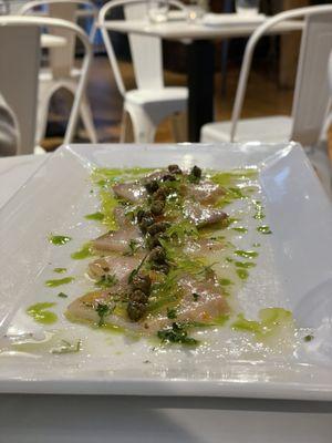 Tuna Crudo with Crispy Capers