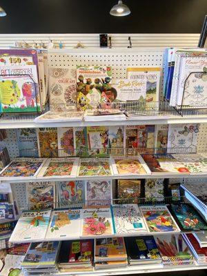 Come check out our wide assortment of coloring books! New books added frequently