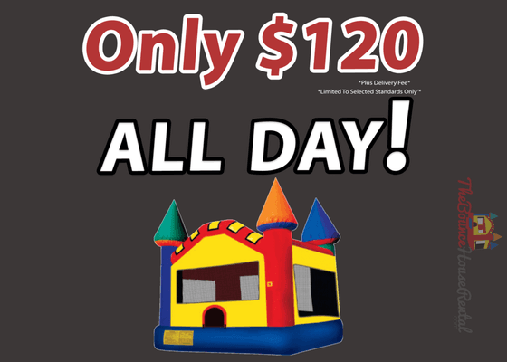 Book Your $120 Bouncer Now! 650-235-4274