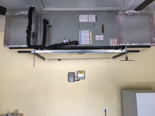 air handler below ceiling