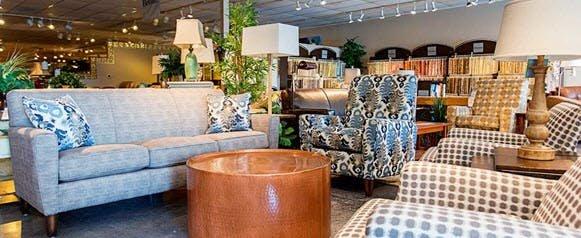 We have sofas, loveseats, and more in so many different styles and fabrics!