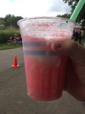 Peach Nehi float.  Yum yum.