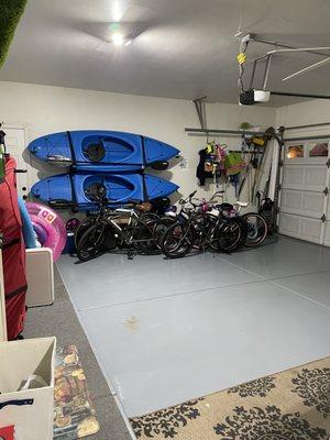 Garage mopped to perfection!