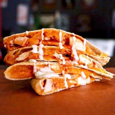 Buffalo chicken quesadilla