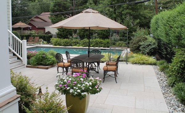 Pool Patio and Landscape project in the Town of St. Michaels MD. This project gave the homeowner privacy to enjoy their outdo...