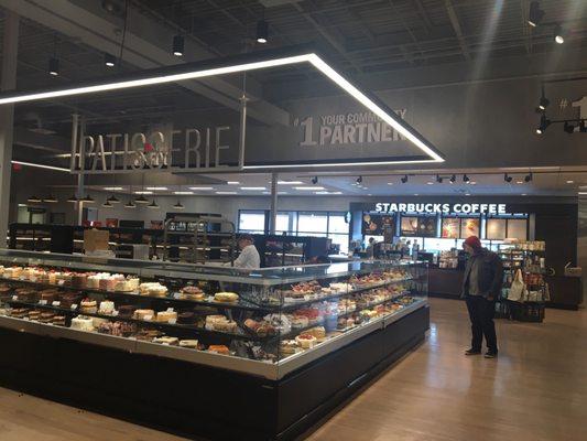 Starbucks inside, and look at that bakery counter !!