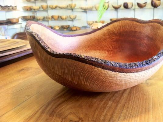 Macadamia Nut Bowl; Natural Edge