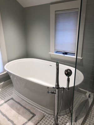 Part 4 bath remodel soaker tub.