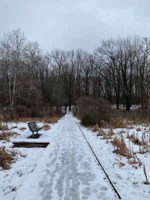 Lake Lansing Park North trail