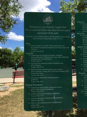 Park rules