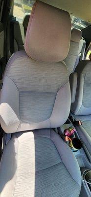 Fully removed any stains and odor from these car seats