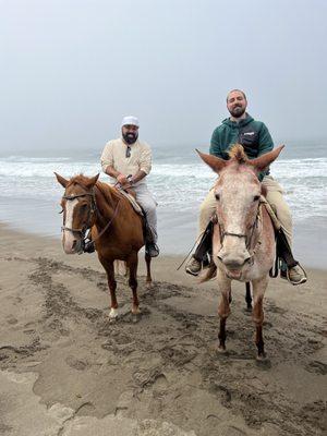 Ocean, horseback riding