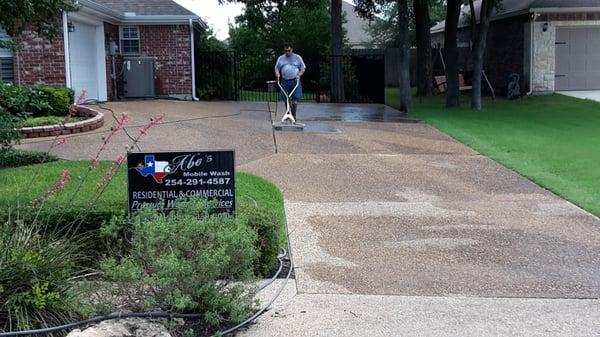 Driveway cleaning