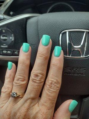 Thank You Nina, for doing a Great job on my nails!!! I Love the color