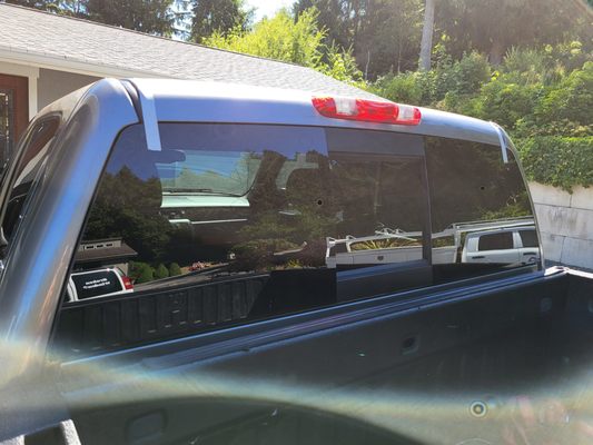 Back Glass Replacement on 2013 GMC Sierra