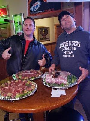 Winners of Meat Raffle 2019