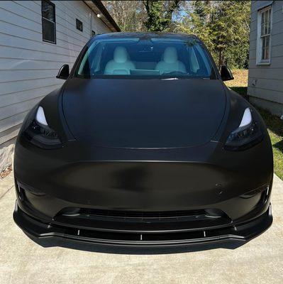 Tesla Model Y Satin Black Wrap