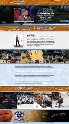 We created this site for Kenny "The Jet" Smith's Basketball Camp in North Carolina