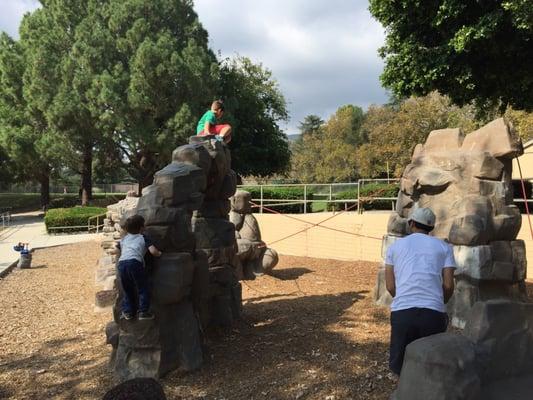 Great rock climbing area for the kiddos.