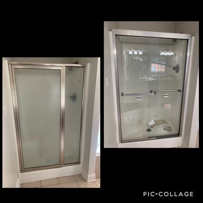 Upgrade of shower door