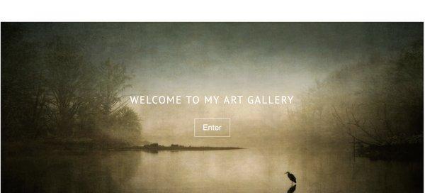 Home page from my online gallery and art store