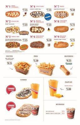 BeaverTails Menu