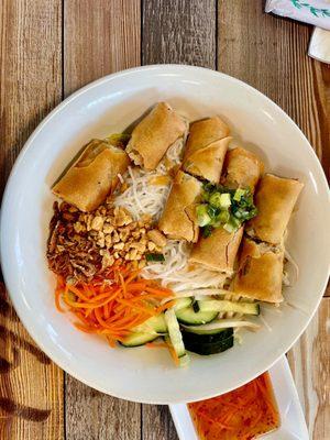 Bun Cha Gio (21. Vermicelli Bowl with Eggrolls