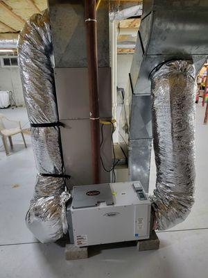 Are you interested in a whole house dehumidification system? This is one that our technicians installed on a forced hot air system.