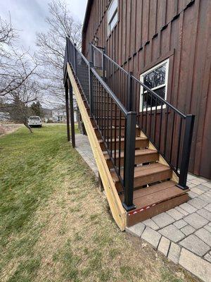 Decks, porches, patio stairways.