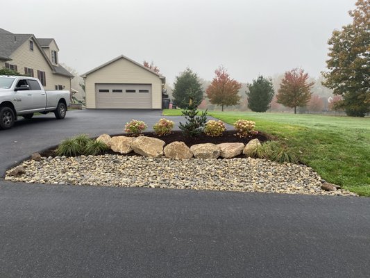 New bed by road/driveway